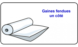 Gaines fendues un côté