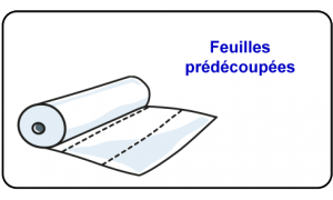 Feuilles prédécoupées