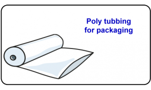 Poly tubbing for packaging